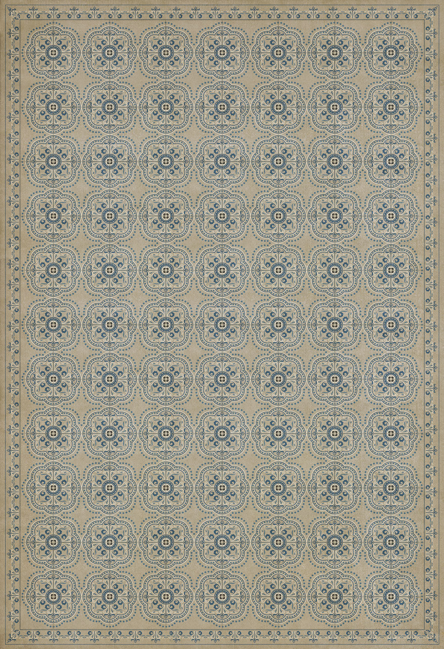 Pattern 28 Solitude - vinyl floor cloth sizes 96x140, 120x175