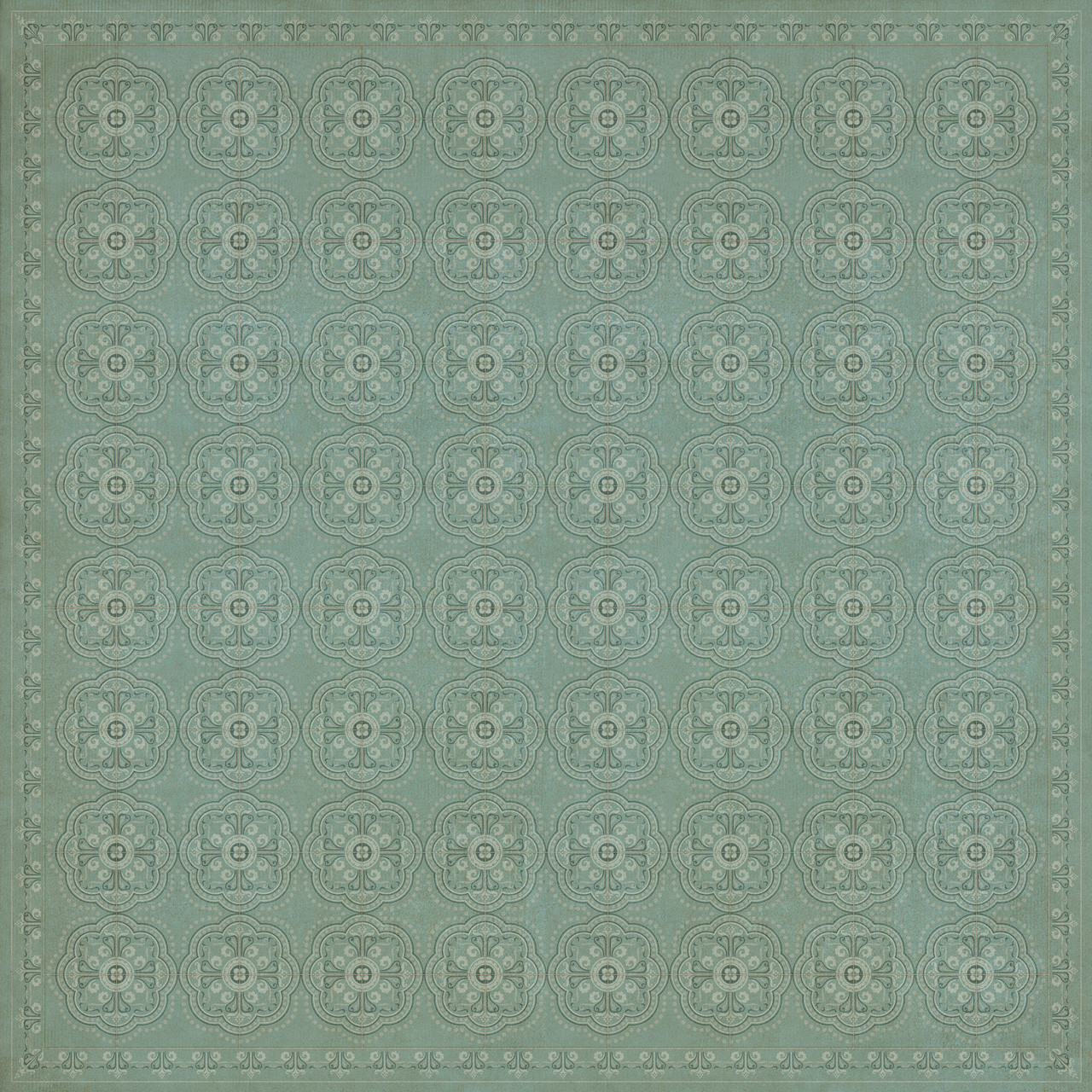 Pattern 28 Unspoken - vinyl floor cloth sizes 96x96, 120x120