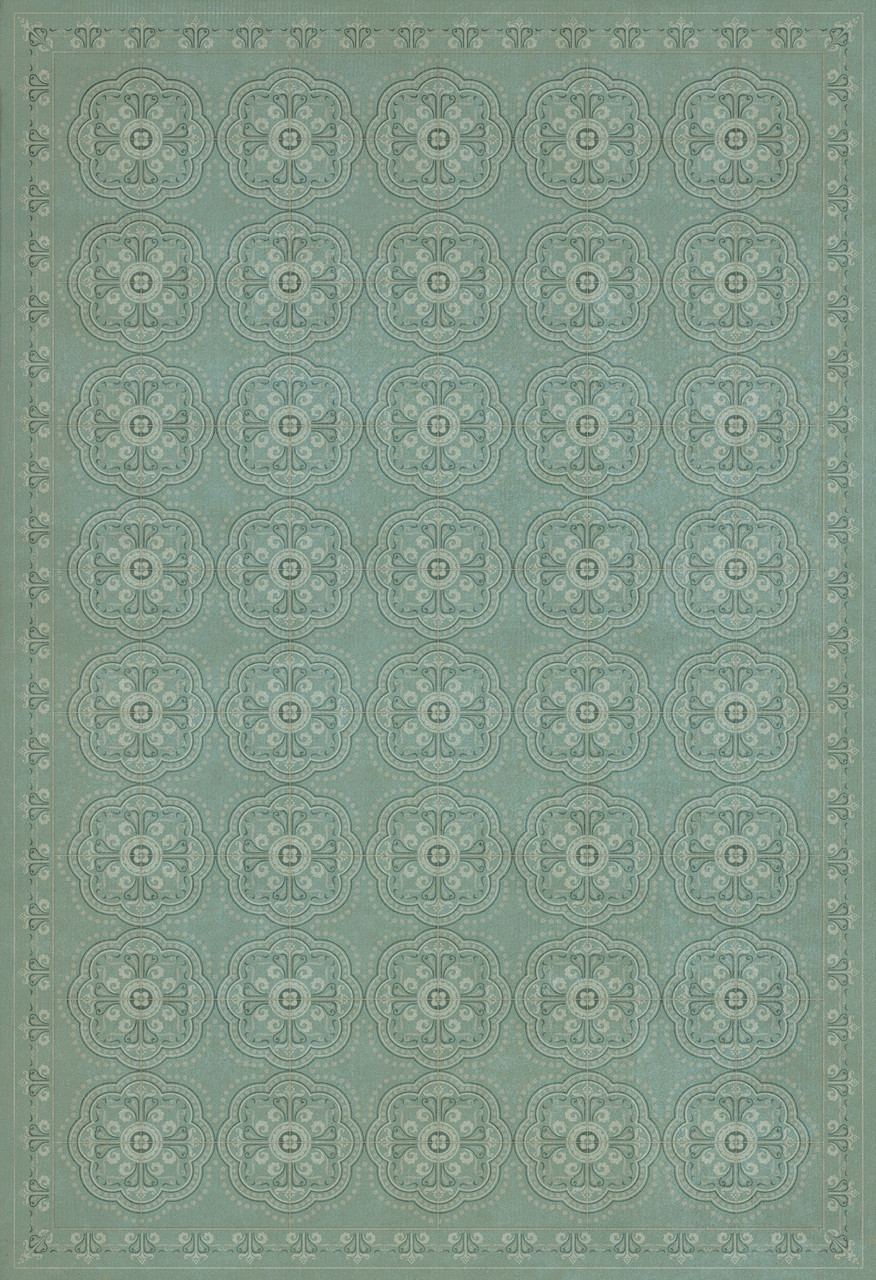 Pattern 28 Unspoken - vinyl floor cloth sizes 52x76, 70x102