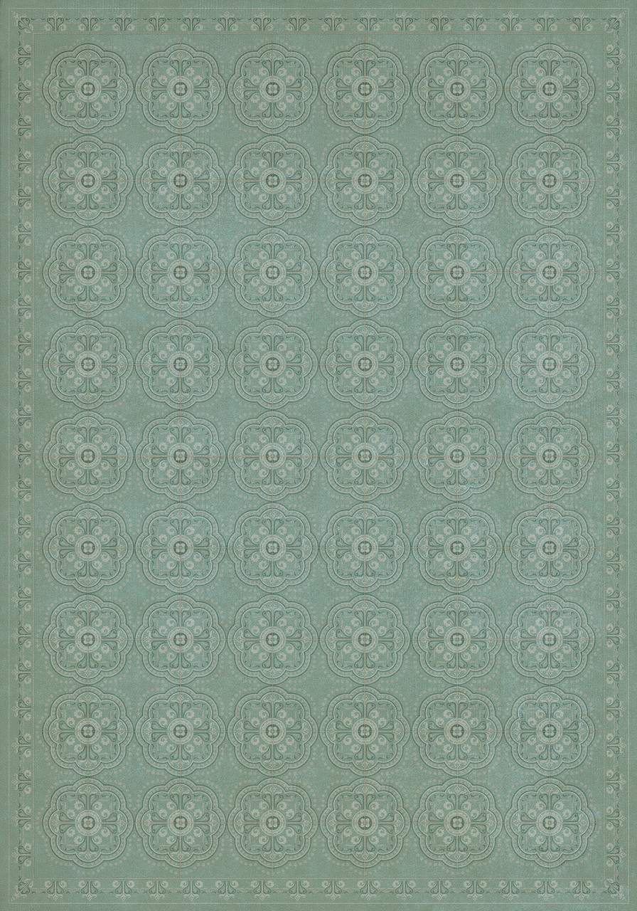 Pattern 28 Unspoken - vinyl floor cloth sizes 84x120