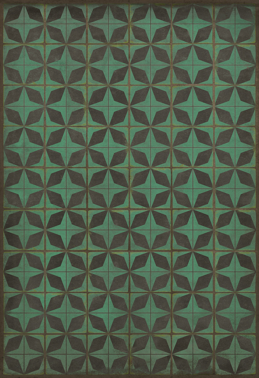 Classic Pattern 54 Draco - vinyl floor cloth sizes 52x76, 70x102