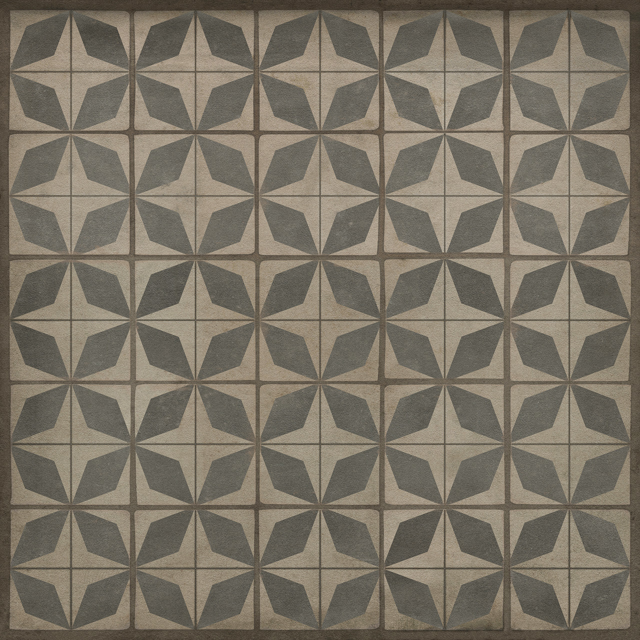 Classic Pattern 54 Galactic - vinyl floor cloth sizes 36x36, 484x8