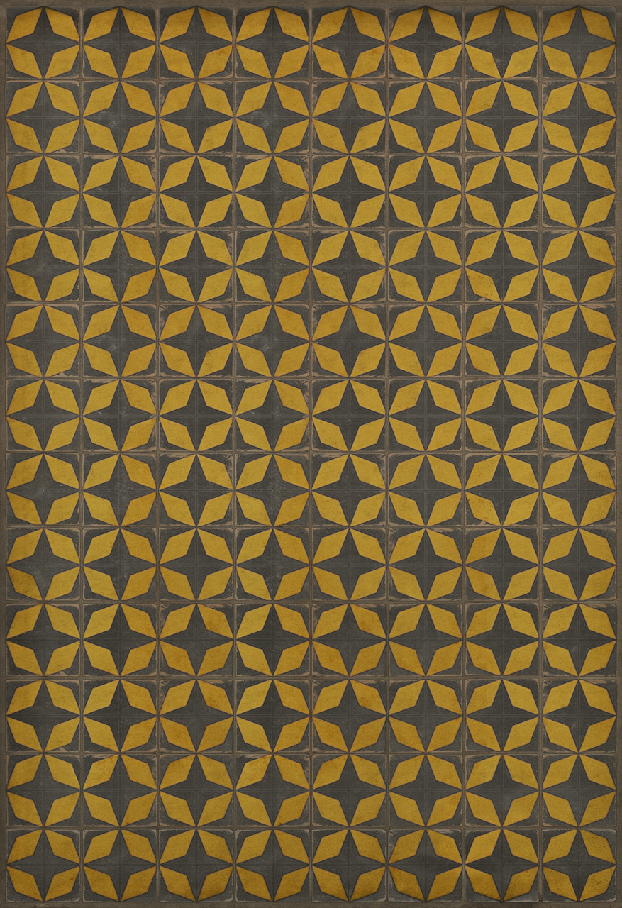 Classic Pattern 54 Light Year - vinyl floor cloth sizes 96x140, 120x175