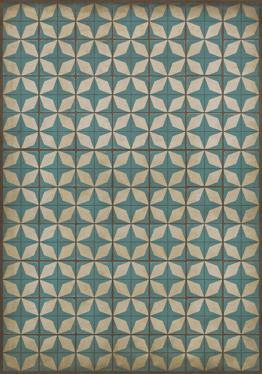 Classic Pattern 54 Solar Panels - vinyl floor cloth size 84x120
