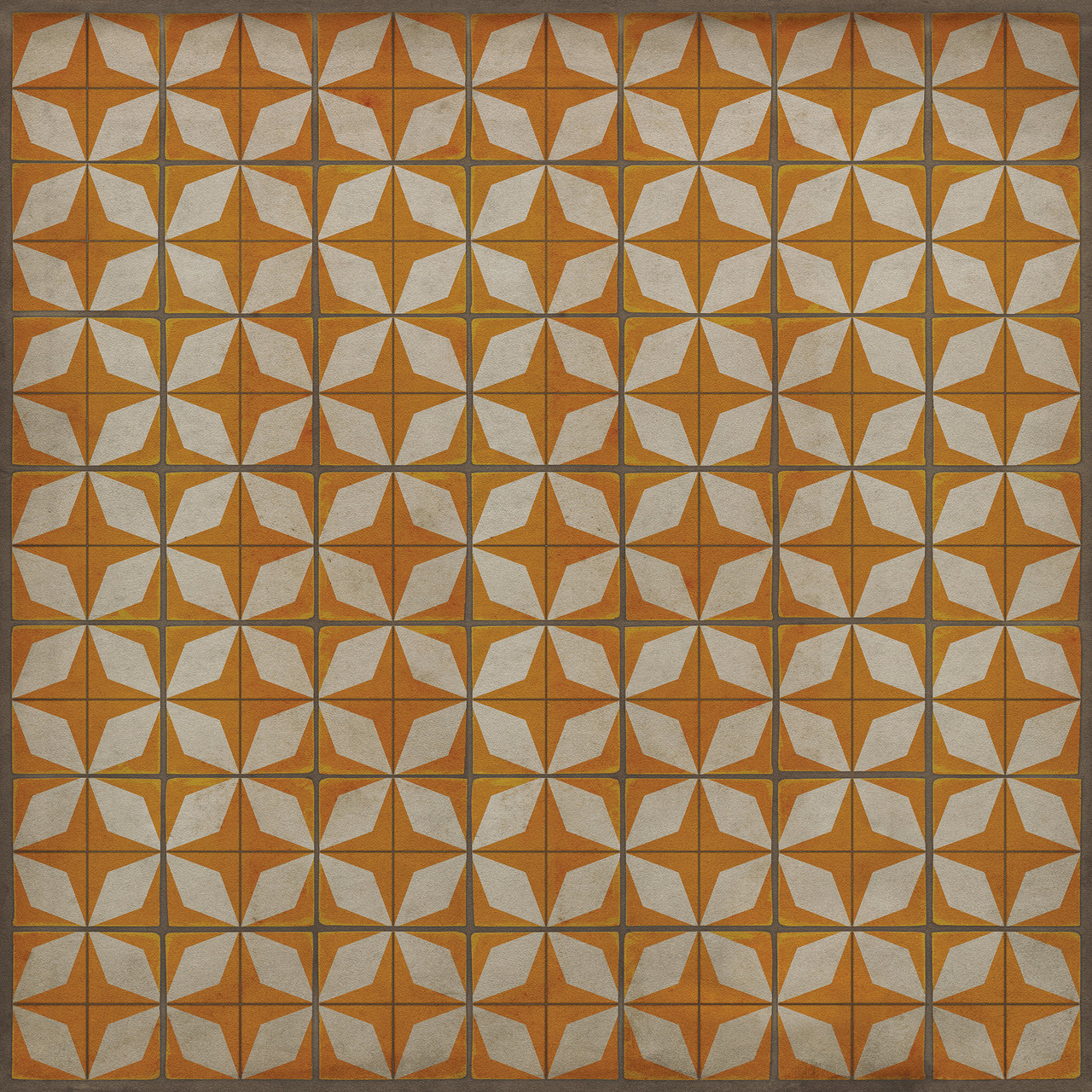 Classic Pattern 54 Supernova - vinyl floor cloth size 84x84