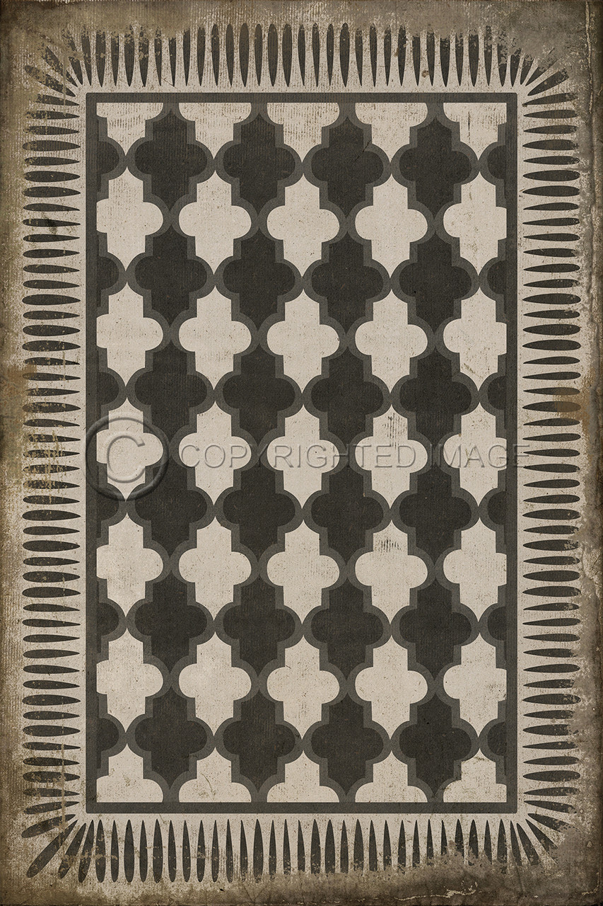 Pattern 10 Open Sesame vinyl floor cloth