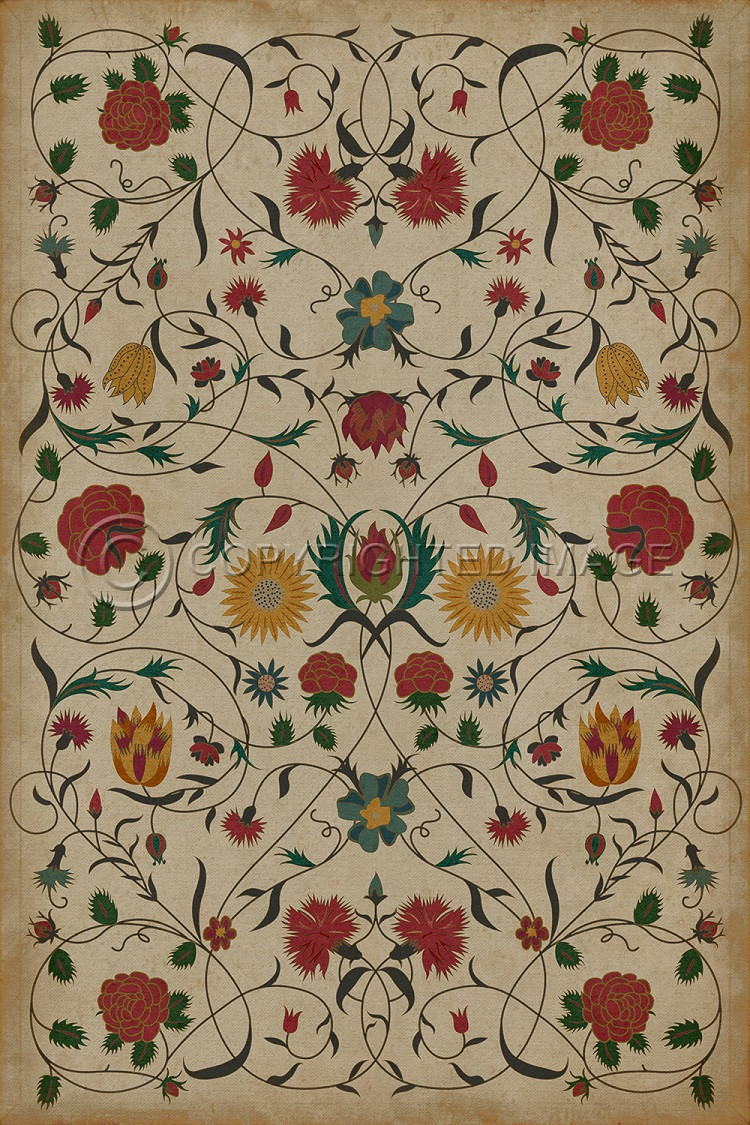 Swatches for Floral - vinyl floor cloths