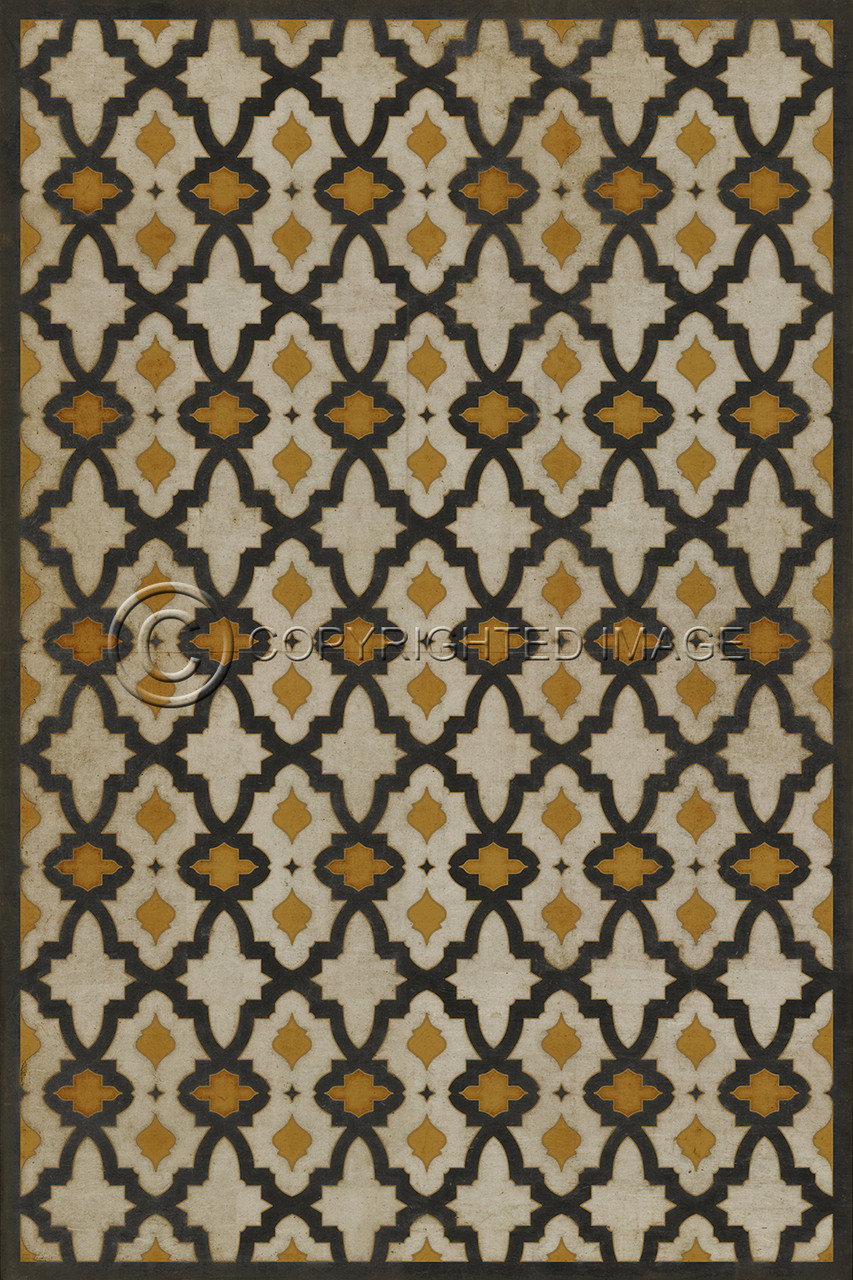 pattern 31 Rajha quick ship vinyl floor cloth