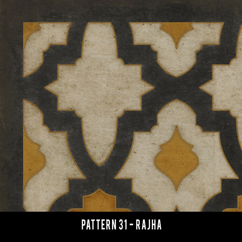 classic pattern 31 Rajha quick ship vinyl floor cloth swatch sample