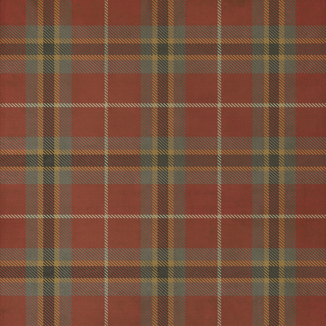 Pattern 66 Derwent Valley - vinyl floor cloth sizes 36x36, 48x48, 60x60, 72x72, 84x84
