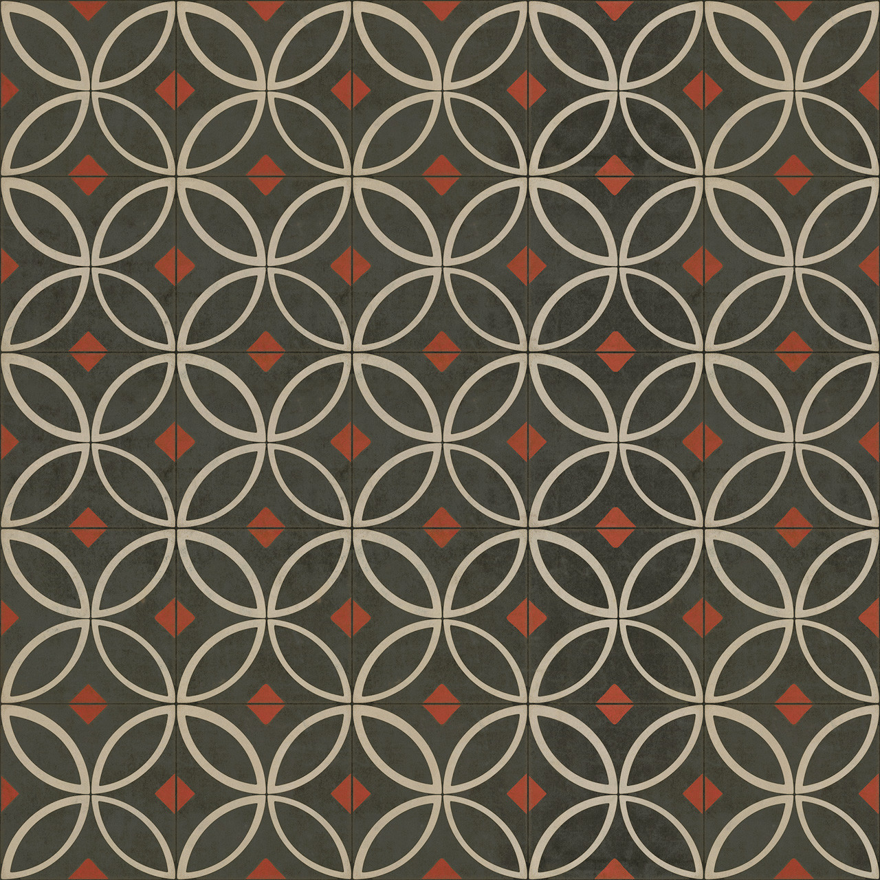 Pattern 70 When the Reaper Comes - vinyl floor cloth sizes 96x96, 120x120