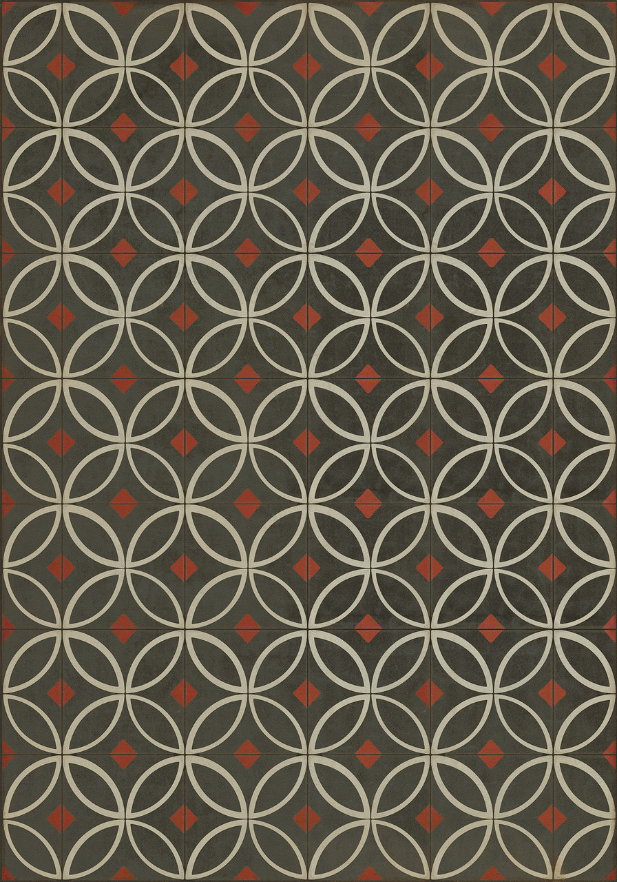 Pattern 70 When the Reaper Comes - vinyl floor cloth size 84x120