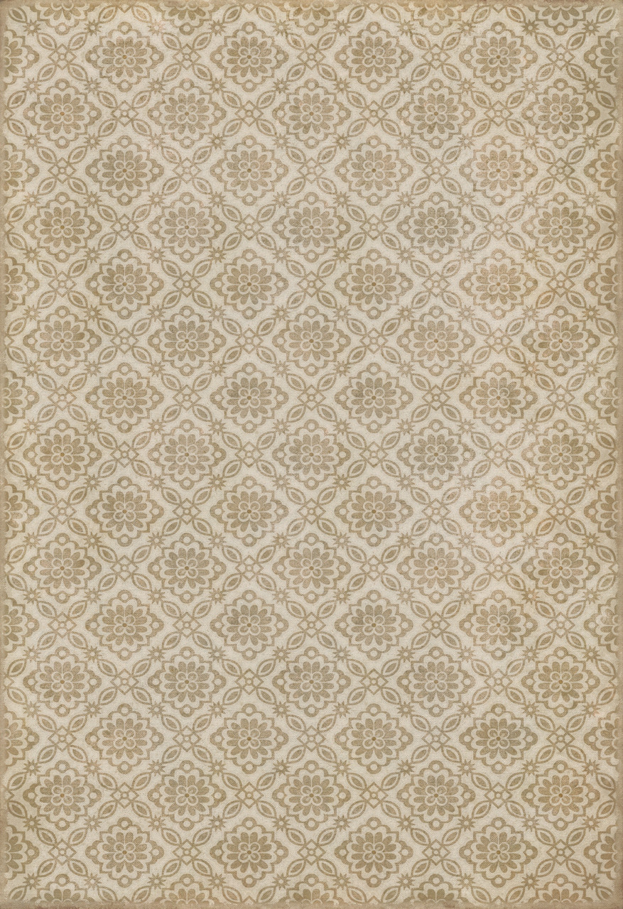 Williamsburg Bookbinder Clarkson - vinyl floor cloth sizes 96x140, 120x175