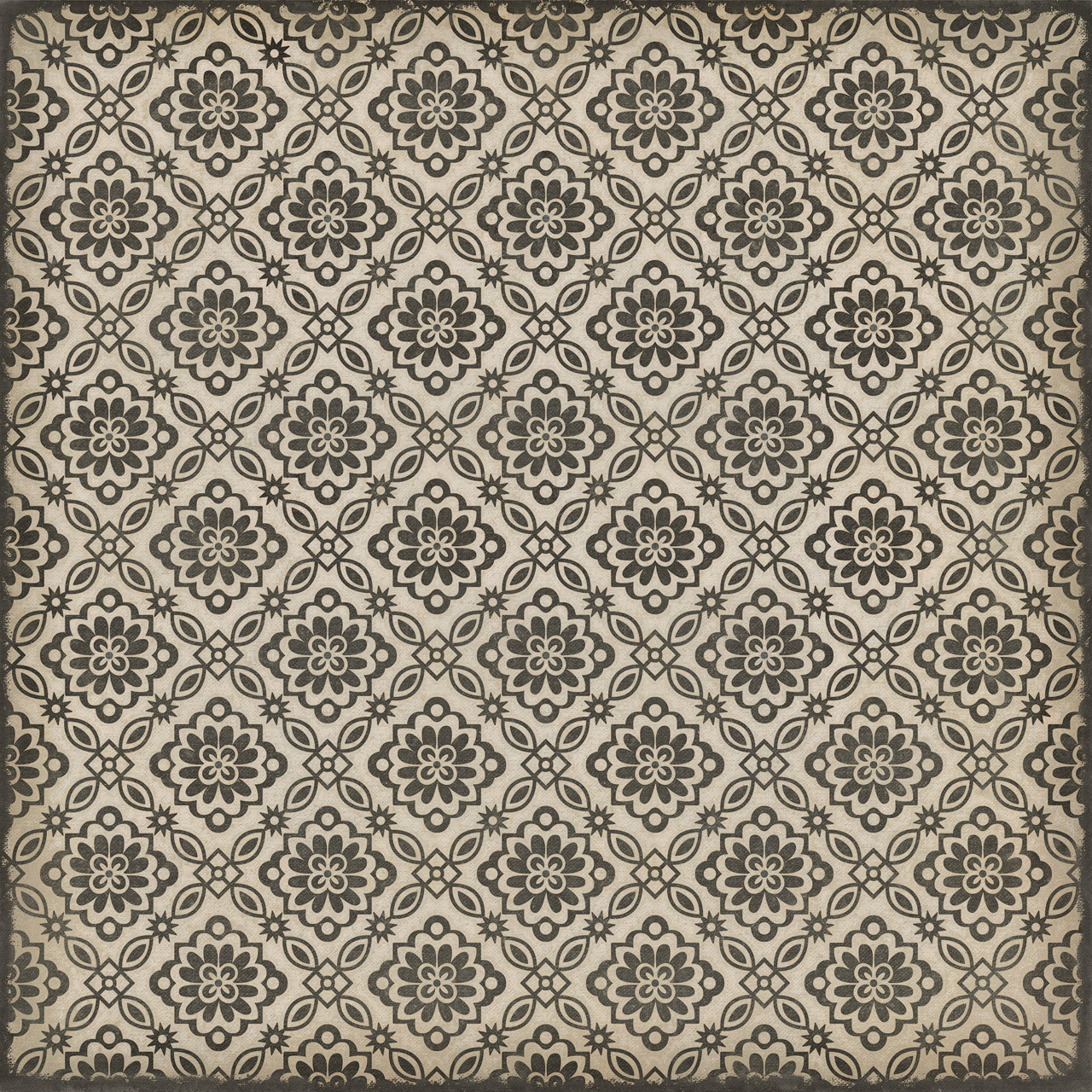 Williamsburg Bookbinder Davis - vinyl floor cloth size 96x96, 120x120