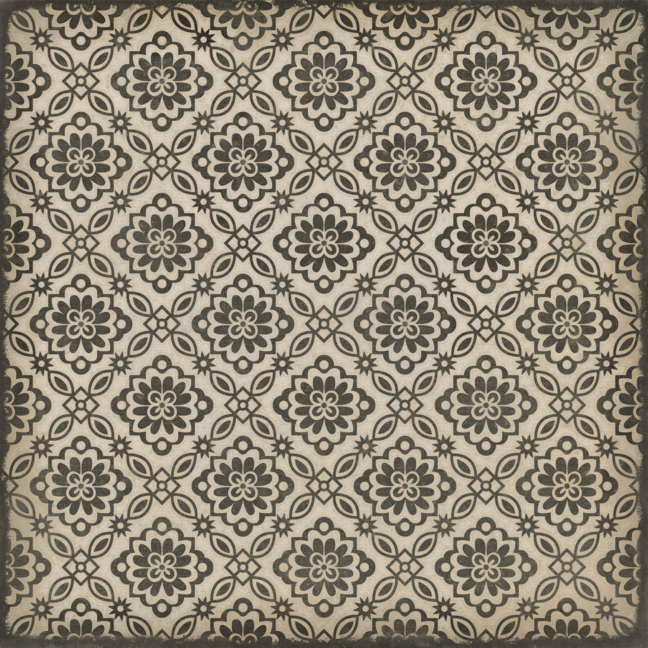 Williamsburg Bookbinder Davis - vinyl floor cloth size 60x60, 72x72