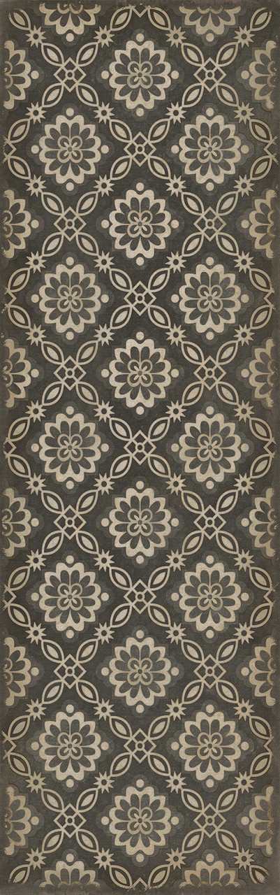 Williamsburg Bookbinder Dixon - vinyl floor cloth size 36x115