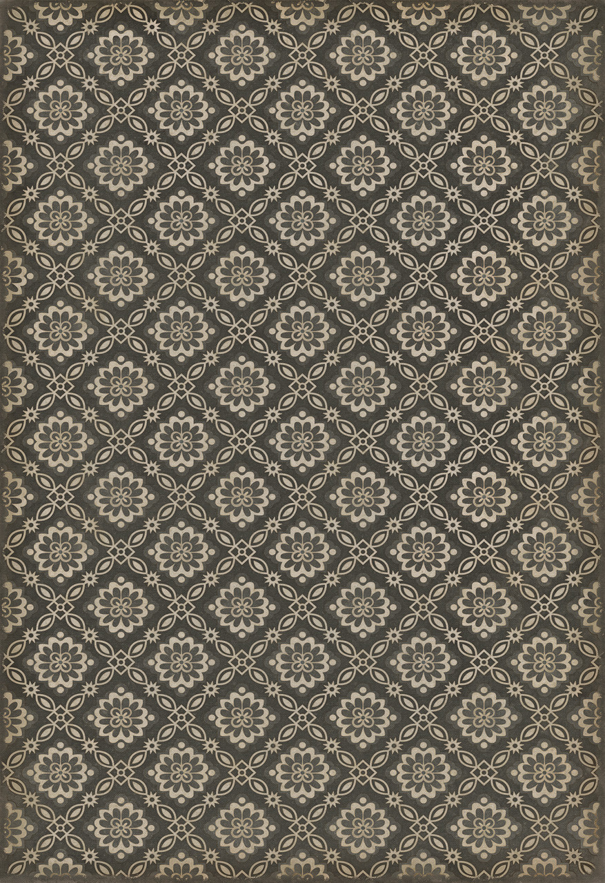Williamsburg Bookbinder Dixon - vinyl floor cloth sizes 96x140, 120x175