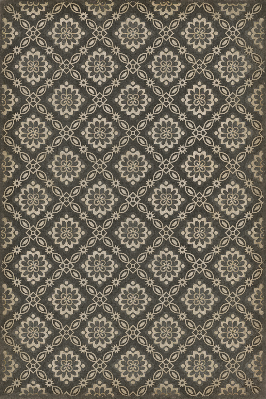 Williamsburg Bookbinder Dixon - vinyl floor cloth sizes 20x30, 24x36, 38x56, 52x76, 70x102