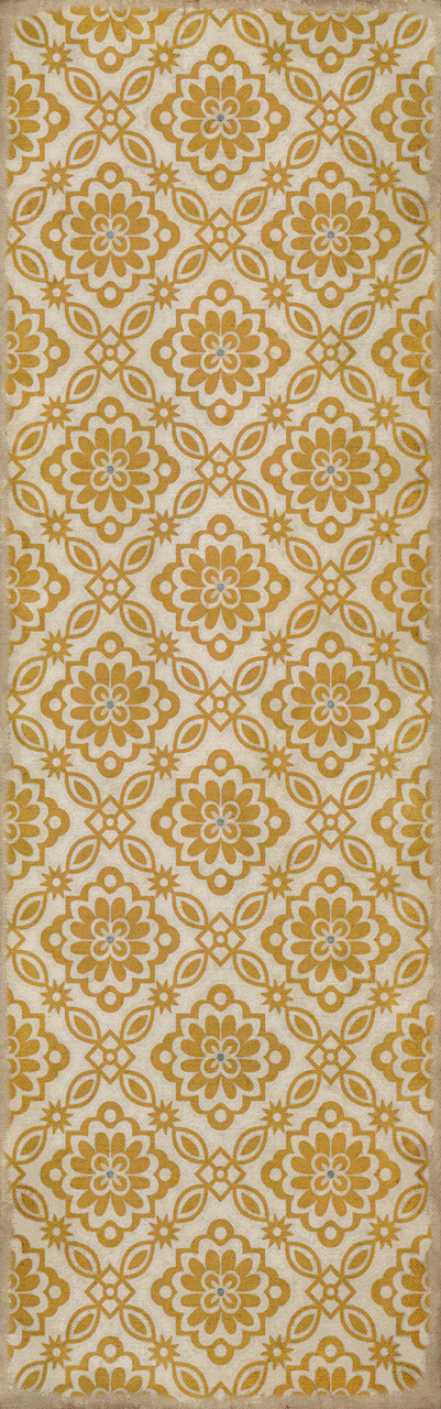 Williamsburg Bookbinder Parks - vinyl floor cloth size 36x115
