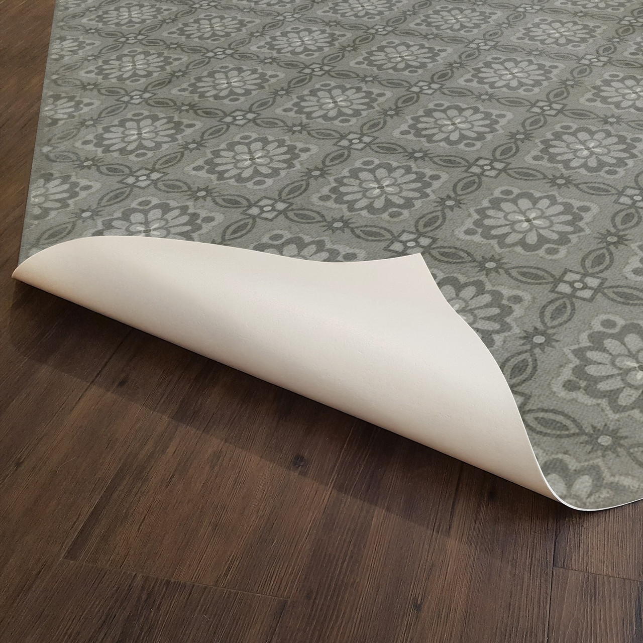 Williamsburg Bookbinder Rind - vinyl floor cloth swatch 