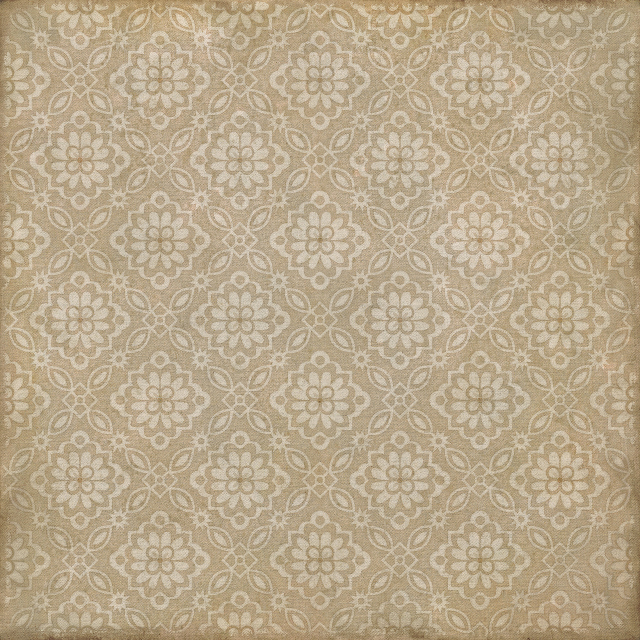 Williamsburg Bookbinder Royle - vinyl floor cloth sizes 60x60, 72x72