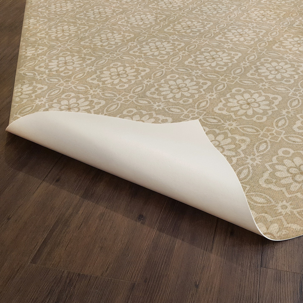 Williamsburg Bookbinder Royle - vinyl floor cloth underside 