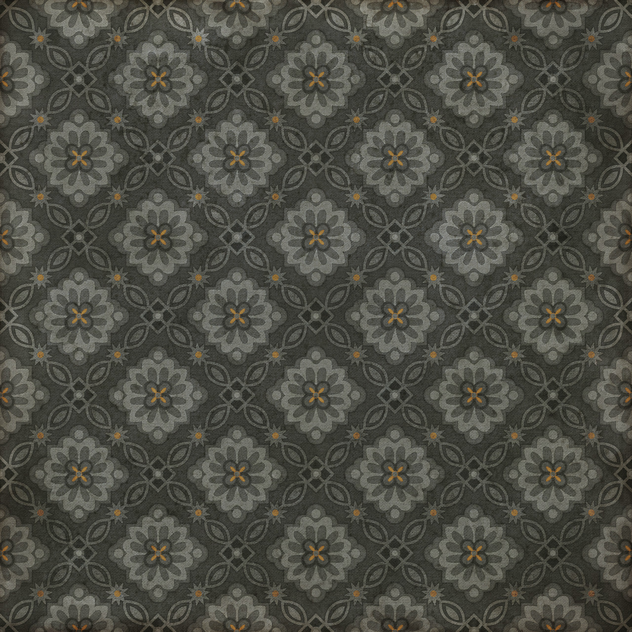 Williamsburg Bookbinder Stark - vinyl floor cloth sizes 60x60, 72x72