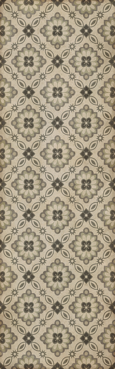 Williamsburg Bookbinder Stretch - vinyl floor cloth size 36x115