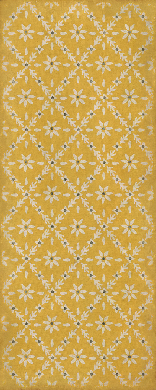 Williamsburg Naturalist Byrd - vinyl floor cloth size 36x90