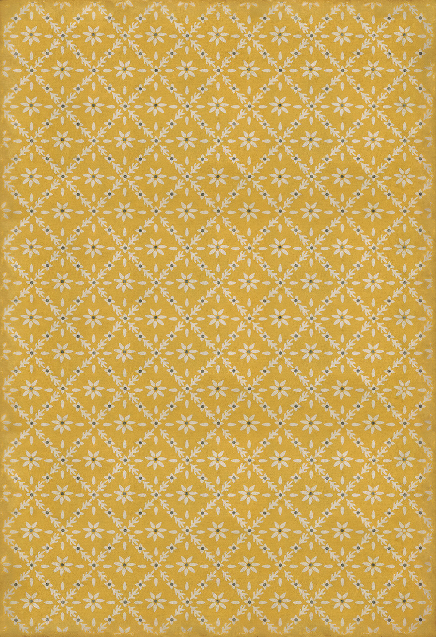 Williamsburg Naturalist Byrd - vinyl floor cloth sizes 96x140, 120x175