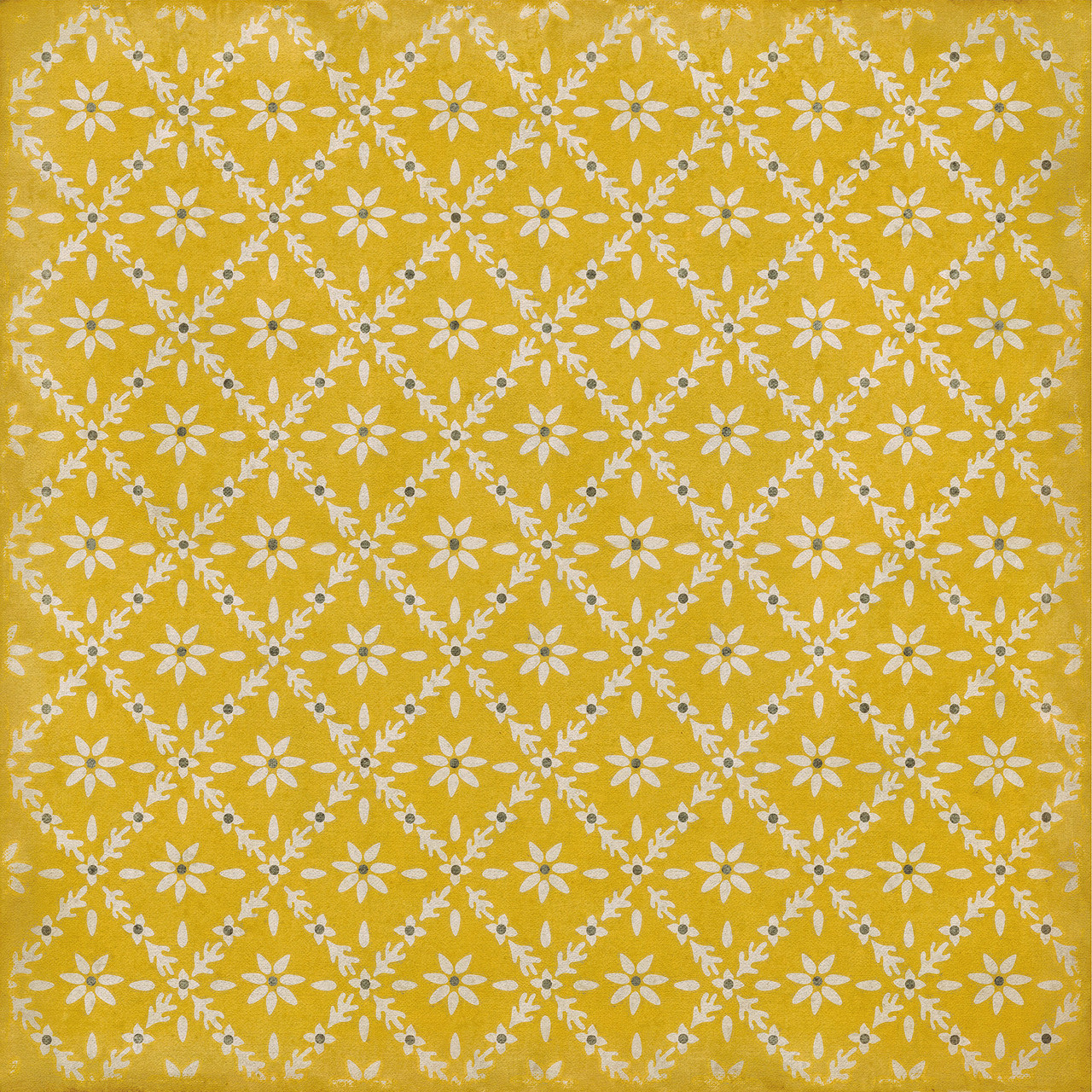Naturalist Byrd - vinyl floor cloth size 84x84