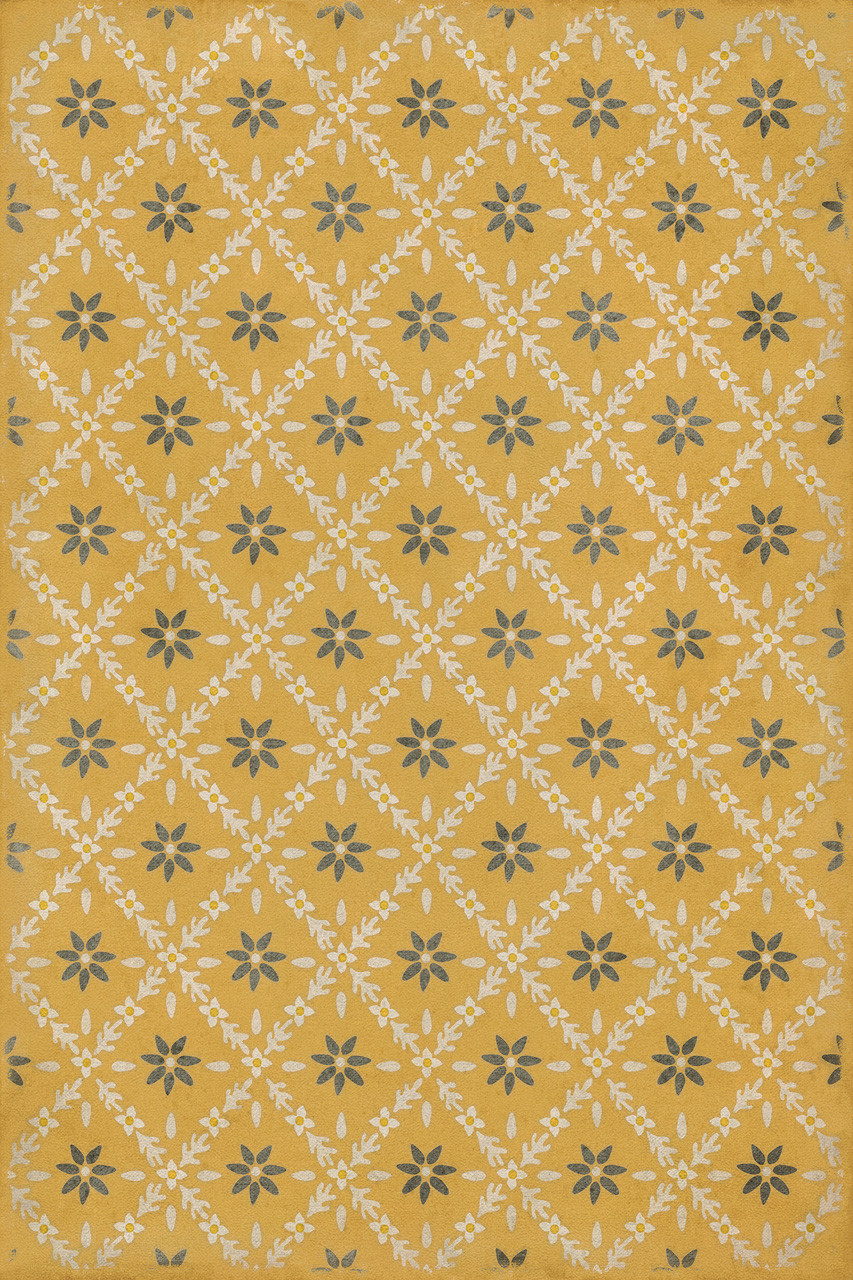 Williamsburg Naturalist Catesby - vinyl floor cloth sizes 20x30, 24x36, 30x44, 38x56, 52x76, 70x102