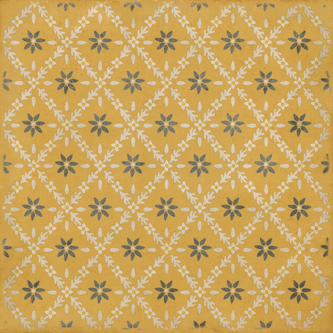 Williamsburg Naturalist Catesby - vinyl floor cloth sizes 60x60, 72x72