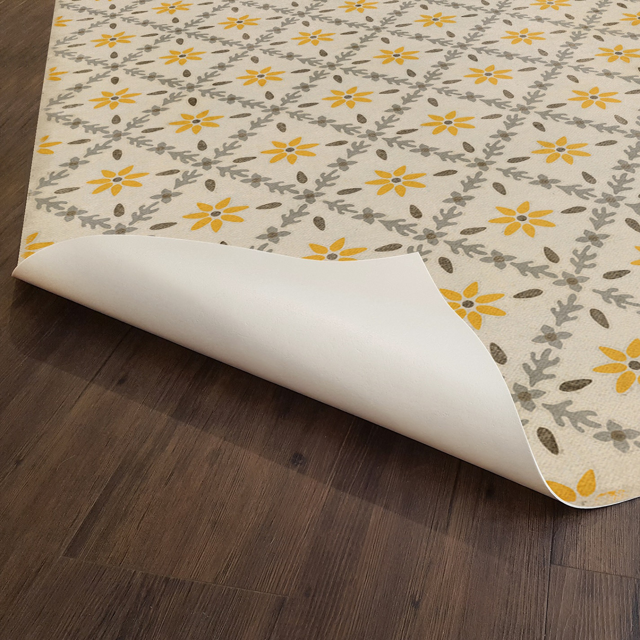 Williamsburg Naturalist Collinson - vinyl floor cloth sizes 