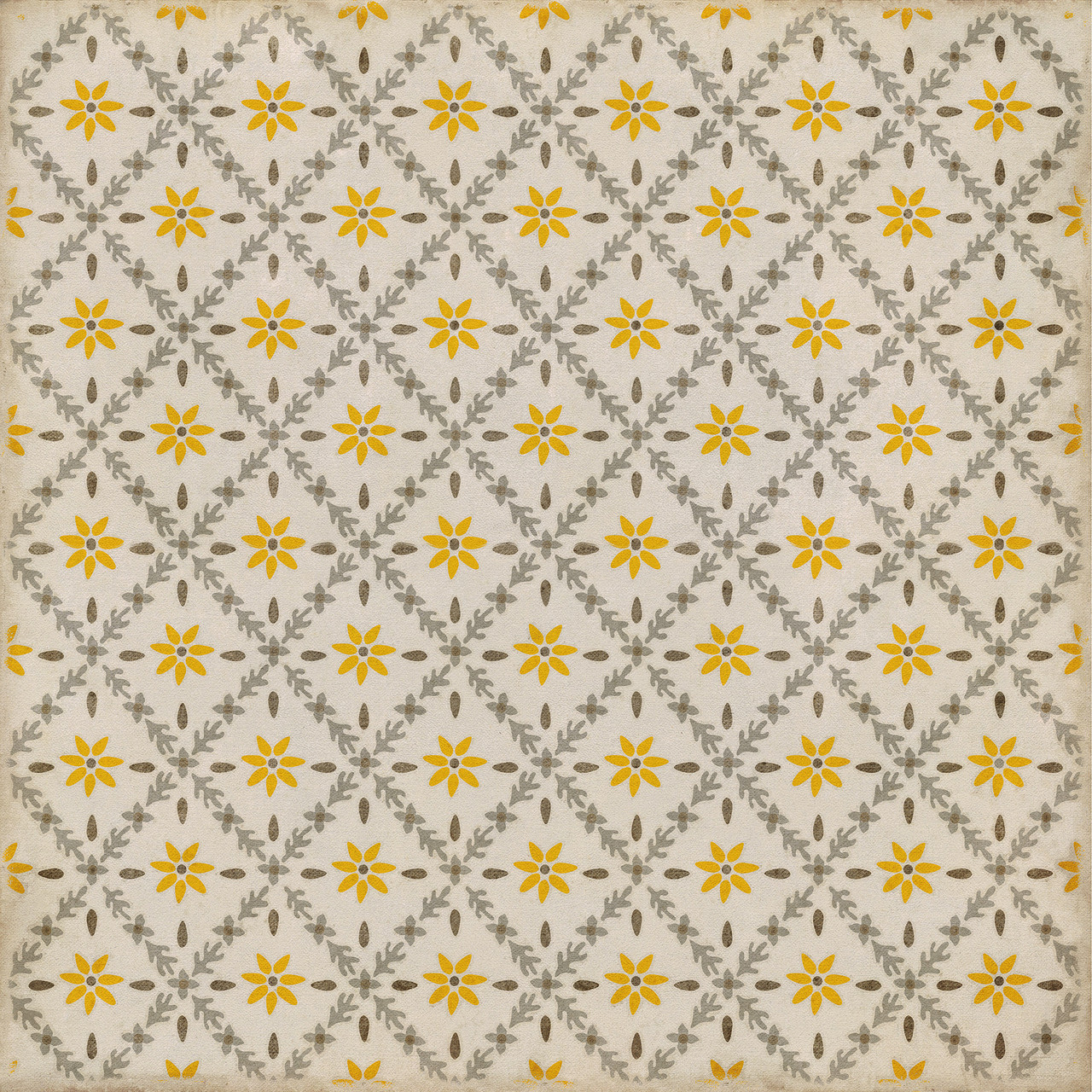 Naturalist Collinson - vinyl floor cloth size 84x84