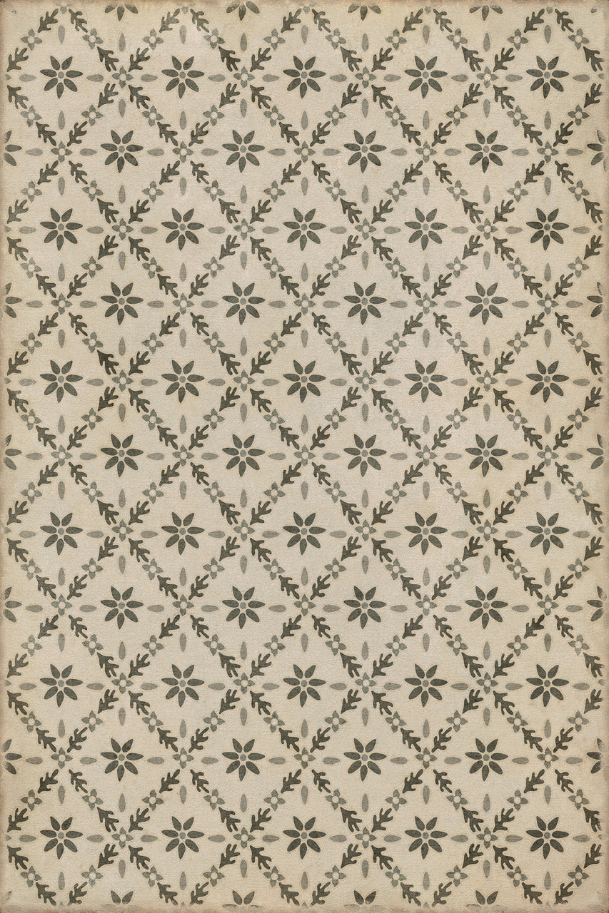 Williamsburg Naturalist Fotthergill - vinyl floor cloth sizes 20x30, 24x36, 38x56, 52x76, 70x102