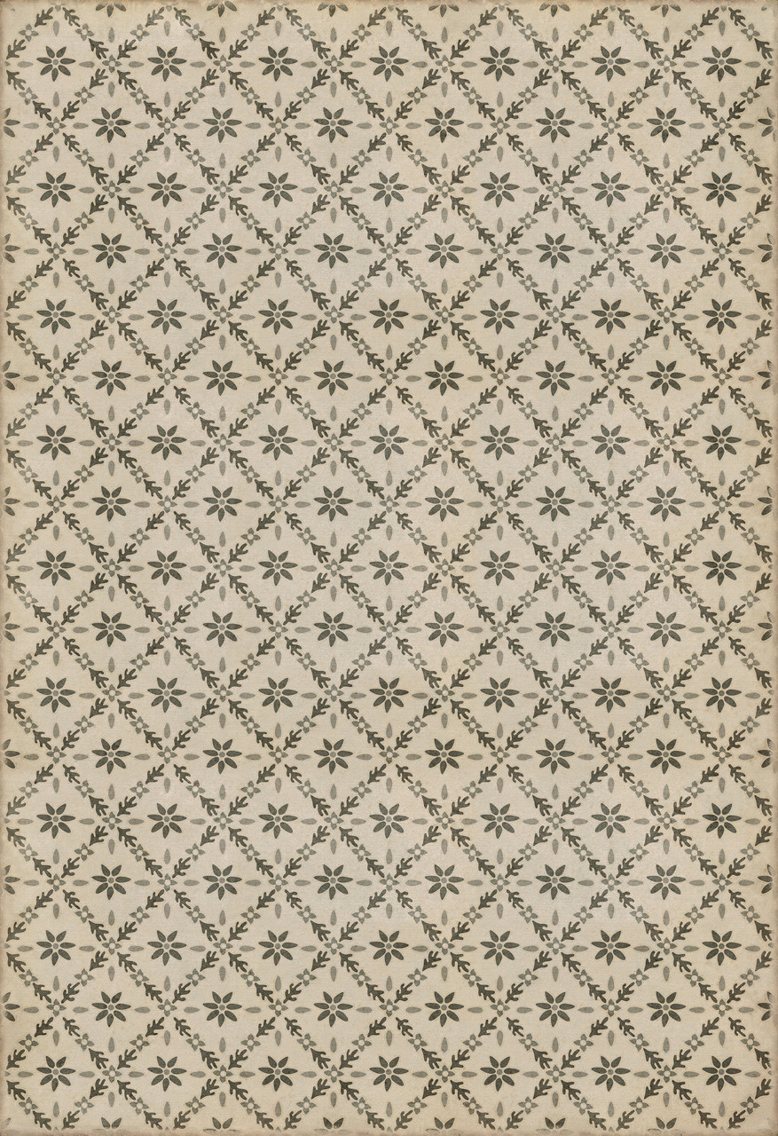 Williamsburg Naturalist Fotthergill - vinyl floor cloth sizes 96x140, 120x175