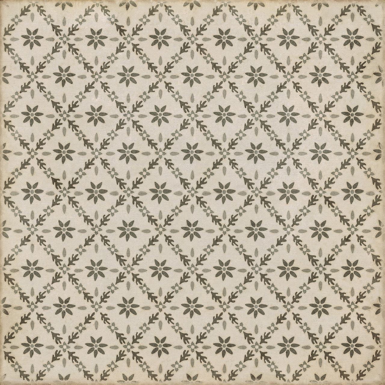 Naturalist Ellis - vinyl floor cloth size 84x84