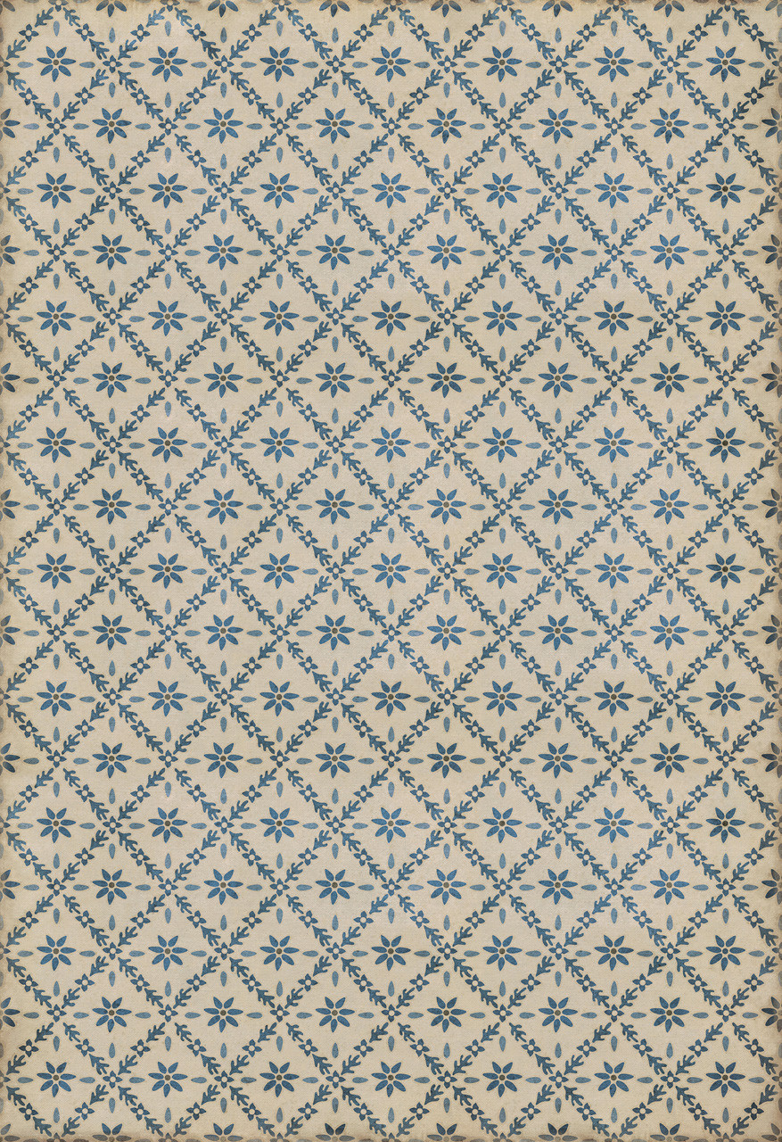 Williamsburg Naturalist Fotthergill - vinyl floor cloth sizes 96x140, 120x175