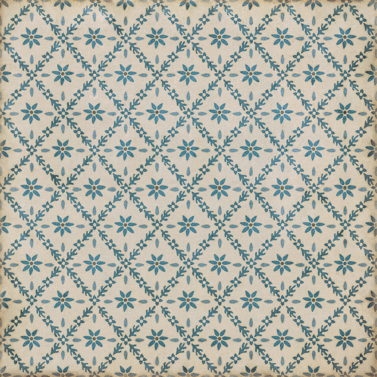 Naturalist Fotthergill - vinyl floor cloth size 84x84
