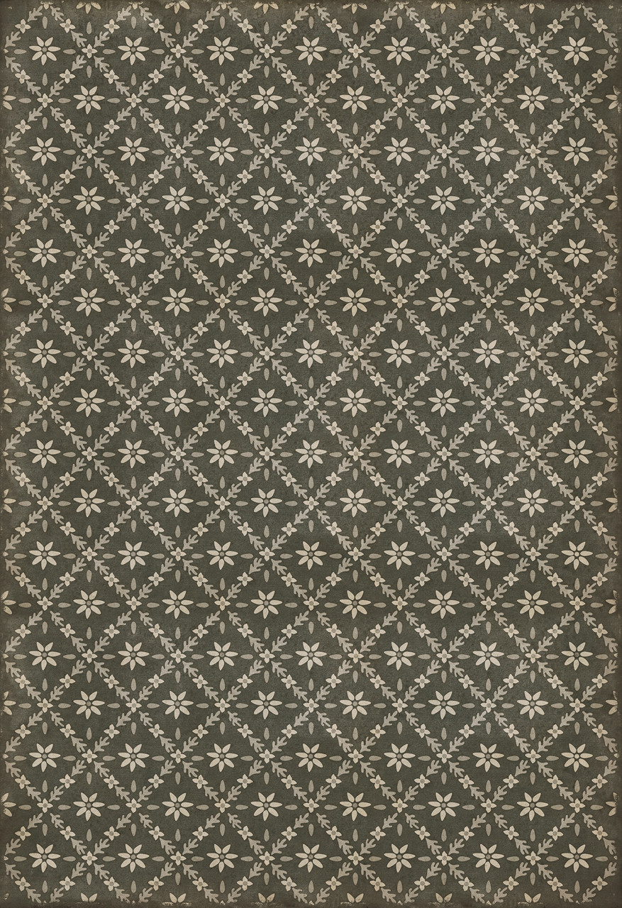 Williamsburg Naturalist Linnaeus - vinyl floor cloth sizes 96x140, 120x175