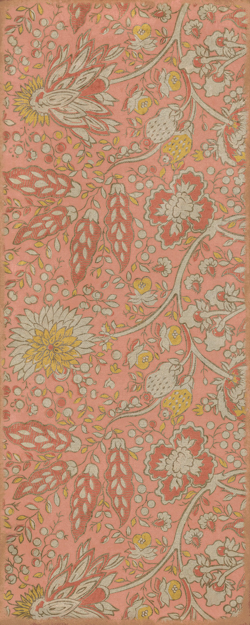 Williamsburg Garden Gate Love and Folly - vinyl floor cloth sizes 30x75, 36x90