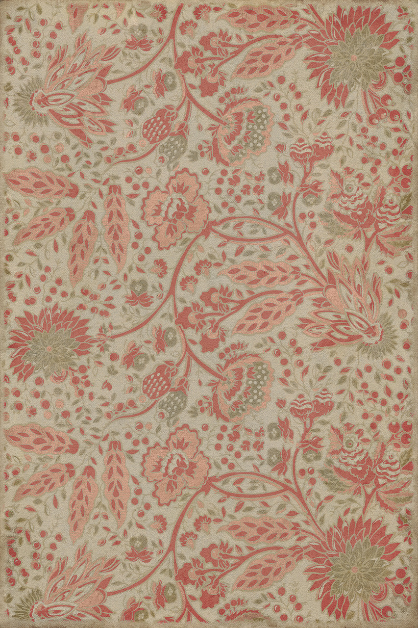 Williamsburg Garden Gate On Imagination - vinyl floor cloth image for all rectangle sizes