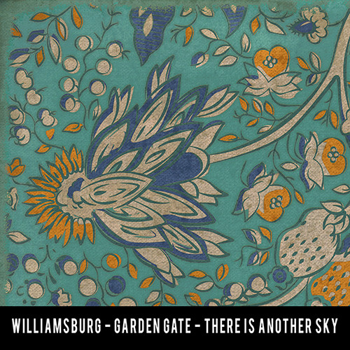Williamsburg Garden Gate There is Another Sky - vinyl floor cloth sample swatch