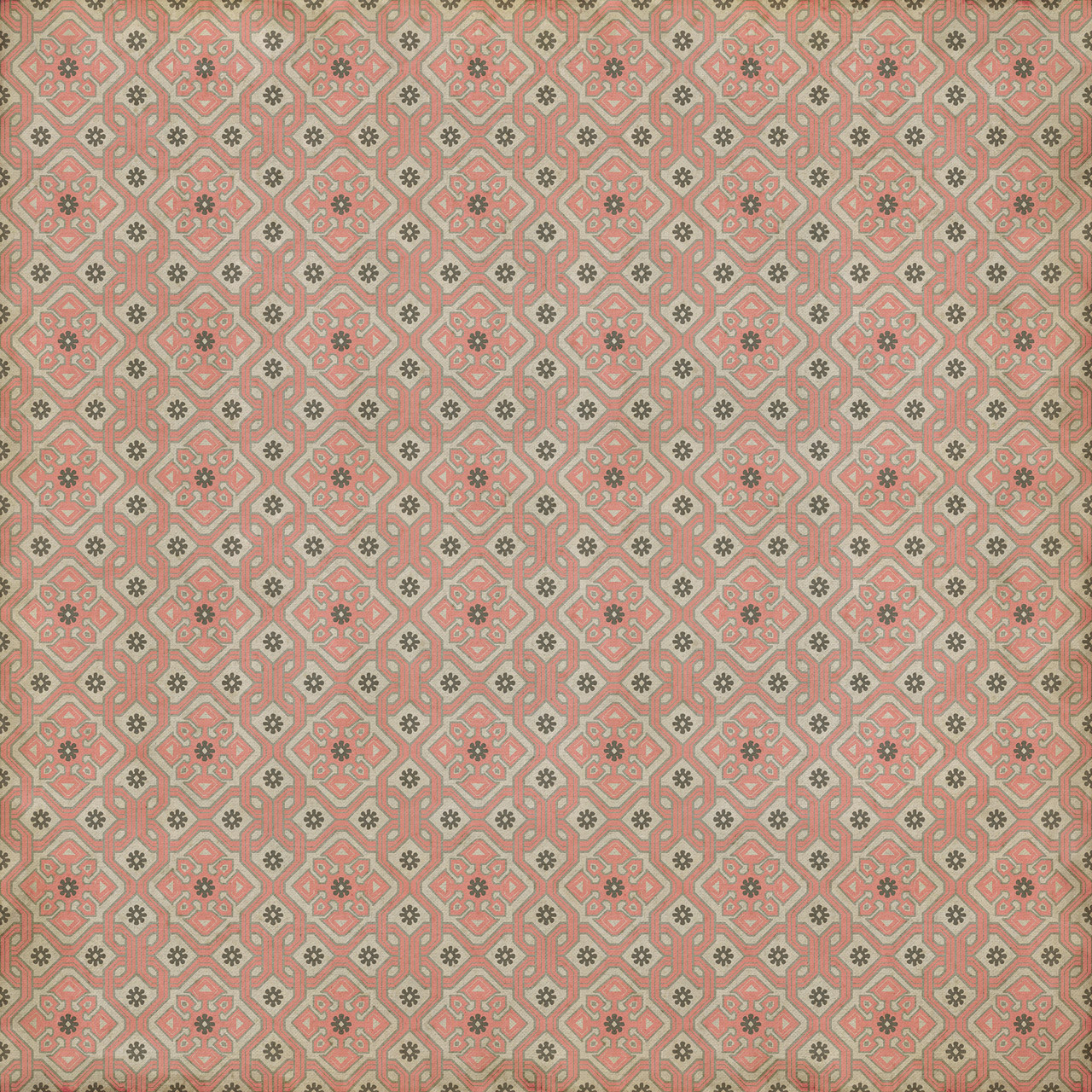 Williamsburg Tarpley Ashton - vinyl floor cloth sizes 96x96, 120x120