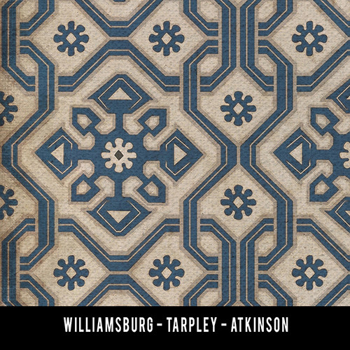 Williamsburg Tarpley Atkinson - vinyl floor cloth sample swatch