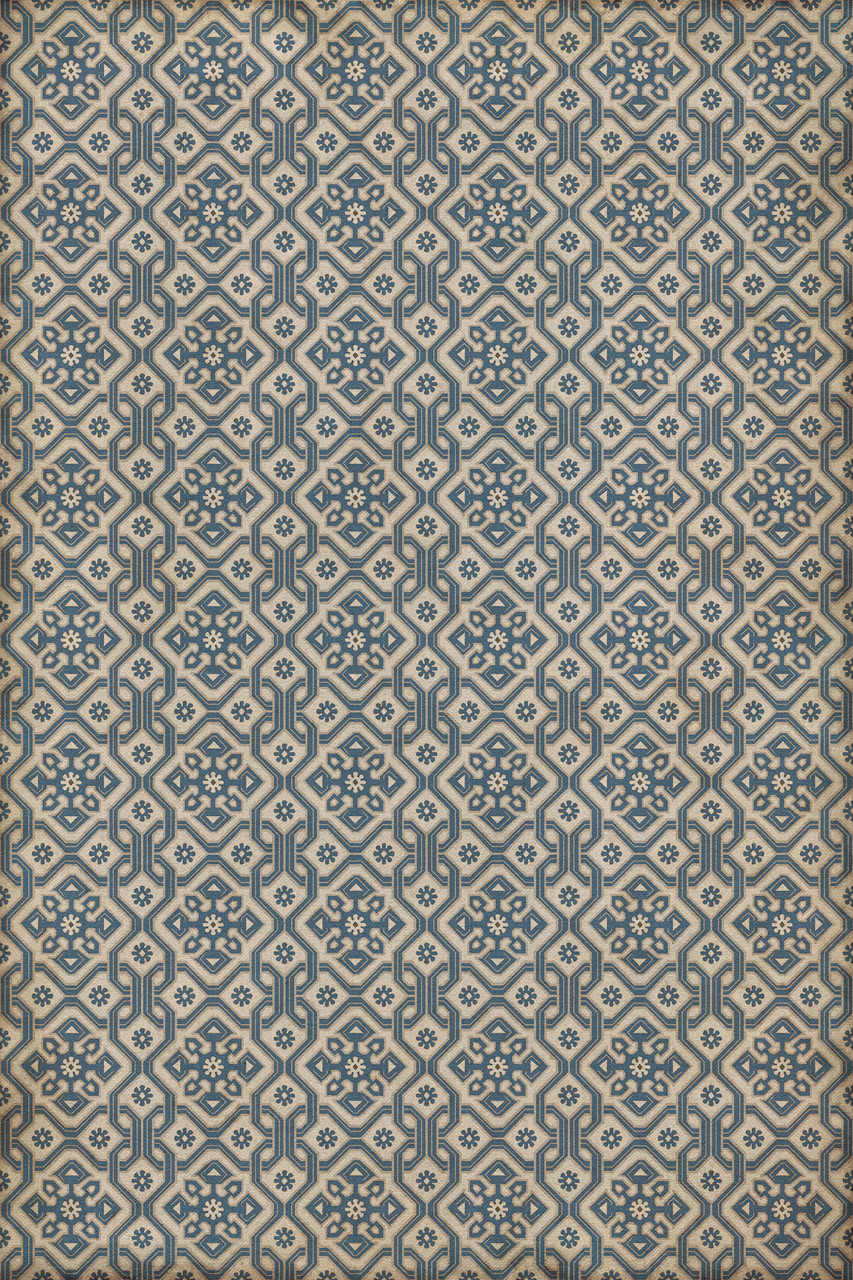 Williamsburg Tarpley Atkinson - vinyl floor cloth sizes 20x30, 24x36, 38x56, 52x76, 70x102