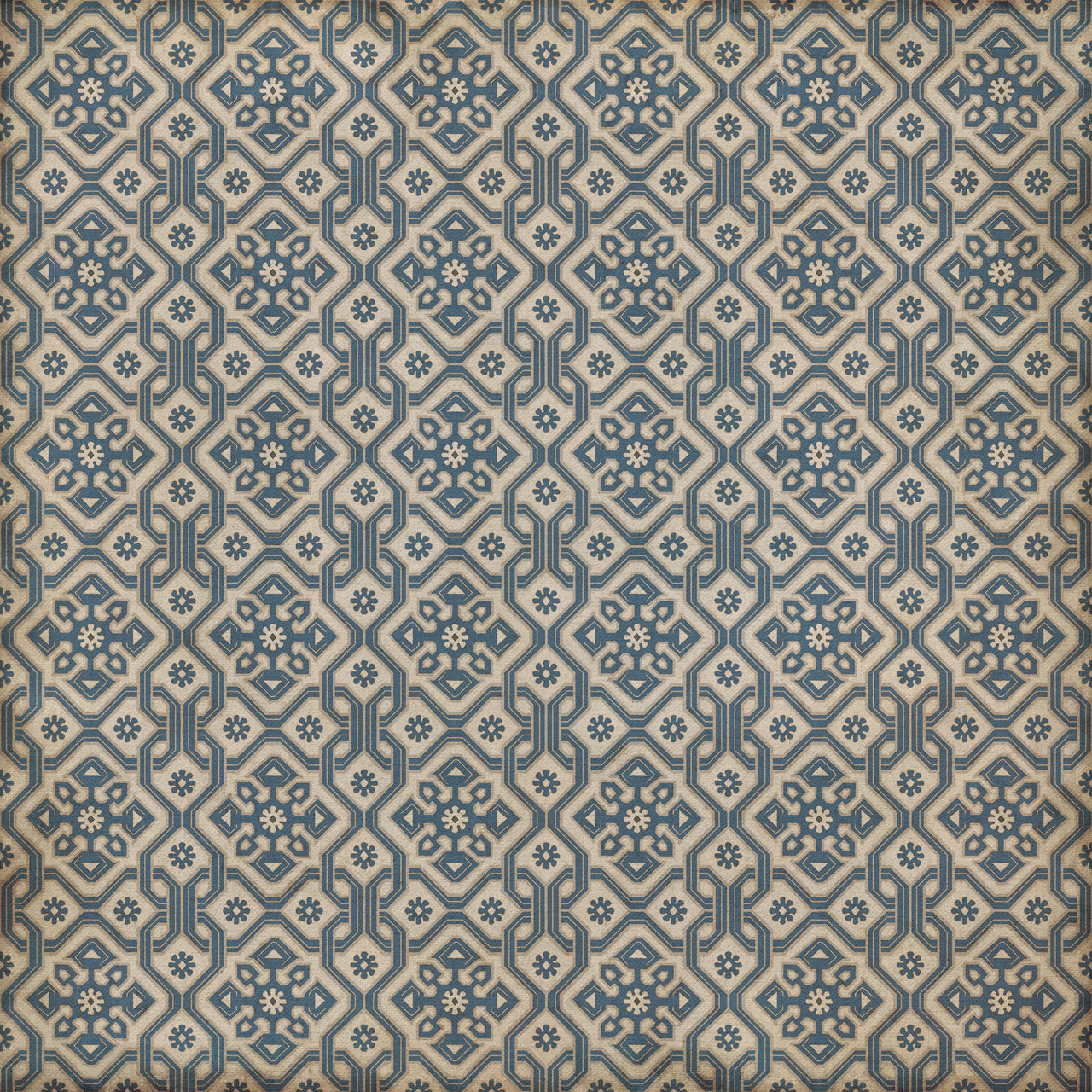 Williamsburg Tarpley Atkinson - vinyl floor cloth sizes 60x60, 72x72