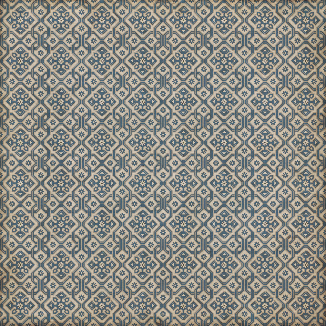 Williamsburg Tarpley Atkinson - vinyl floor cloth sizes 96x96, 120x120