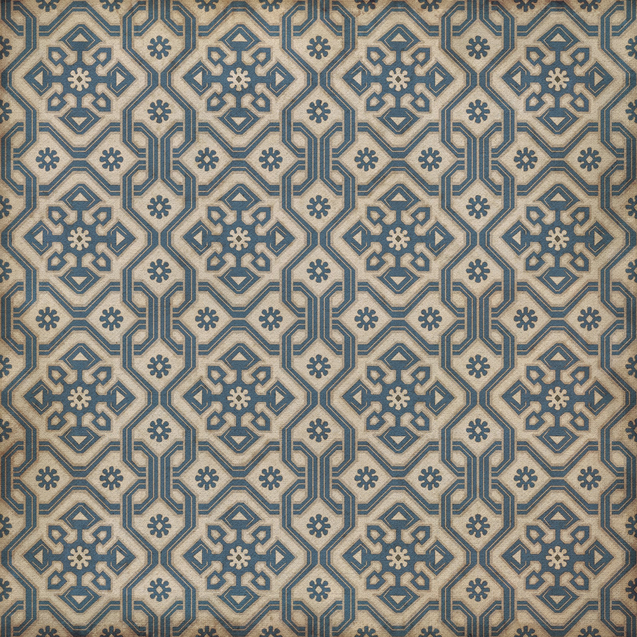 Williamsburg Tarpley Atkinson - vinyl floor cloth sizes 36x36, 48x48